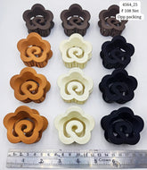 Impression Stylish Colored Plastic Hair Clutcher (Pack of 12)